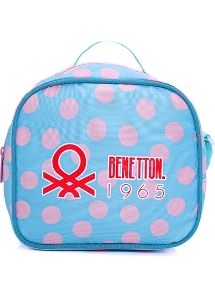 Benetton 13014'3'LÜ Çift Gözlü Puantiye Desenli Kız Çocuk Okul Çantası Seti modelleri