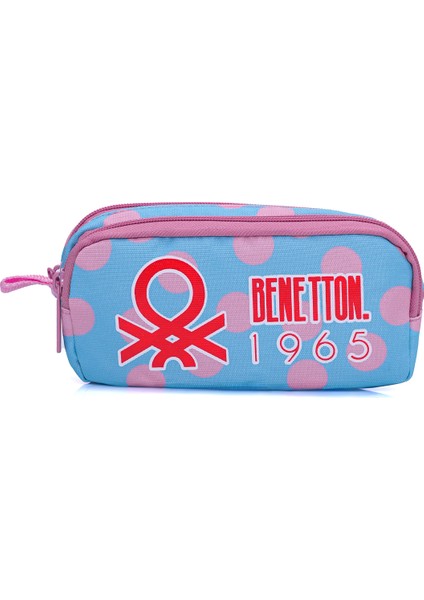 Benetton 13014'3'LÜ Çift Gözlü Puantiye Desenli Kız Çocuk Okul Çantası Seti fırsatları