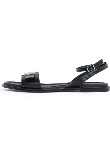 Deri Siyah Kadın Sandalet HW0HW02367 fiyatları