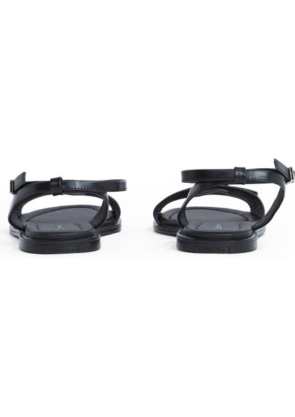 Deri Siyah Kadın Sandalet HW0HW02367 indirimleri