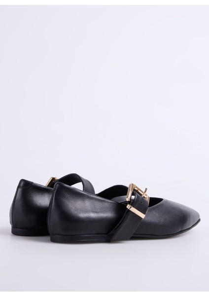 Deri Siyah Kadın Babet D-Traıd modelleri