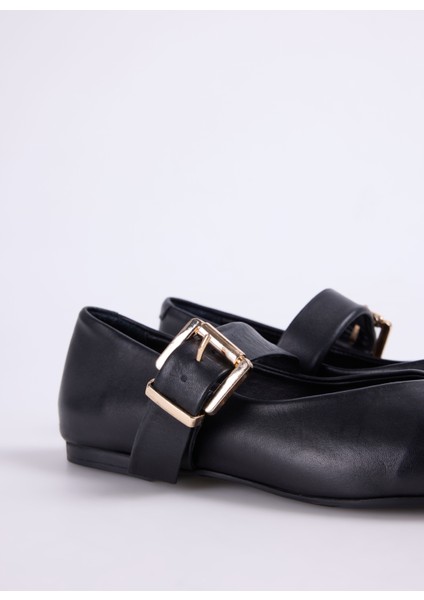 Deri Siyah Kadın Babet D-Traıd indirimleri