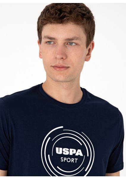 Bisiklet Yaka Lacivert Erkek T-Shirt S-Unka