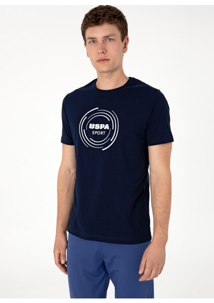 Bisiklet Yaka Lacivert Erkek T-Shirt S-Unka