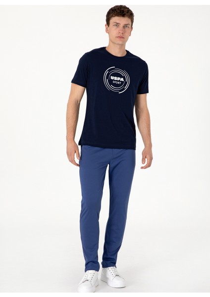 Bisiklet Yaka Lacivert Erkek T-Shirt S-Unka