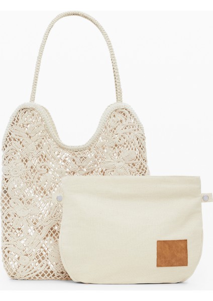 Ekru Kadın Omuz Çantası Bag_marınette