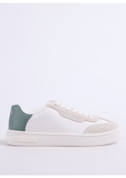 Beyaz - Yeşil Kadın Sneaker XDX181