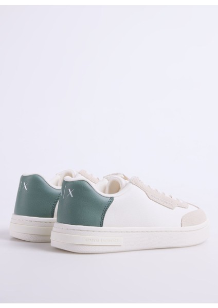 Beyaz - Yeşil Kadın Sneaker XDX181 modelleri