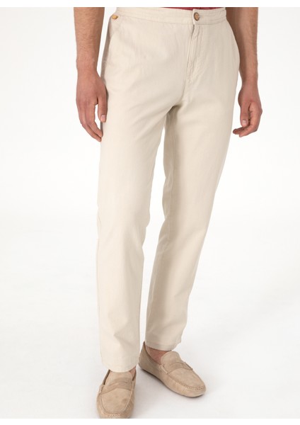 Bağlamalı Bel Normal Paça Gri Erkek Chino Pantolon Aller fiyatları