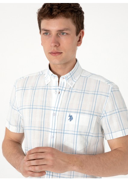 Regular Fit Gömlek Yaka Mavi Erkek Gömlek Gahın fiyatları