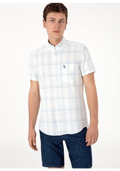 Regular Fit Gömlek Yaka Mavi Erkek Gömlek Gahın modelleri