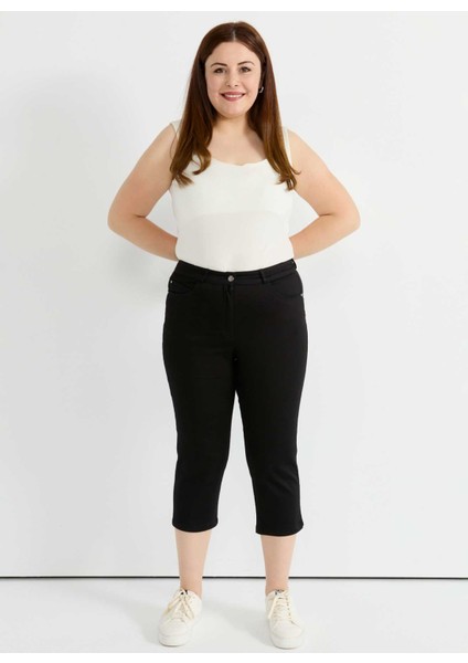 Normal Bel Normal Siyah Kadın Pantolon 25YSL5381-BB fiyatları