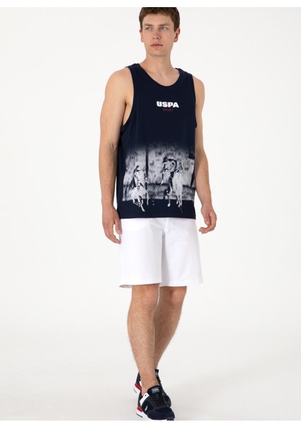 Beyaz Erkek Lastikli Bel Comfort Fit Sweat Şort S-Santos modelleri