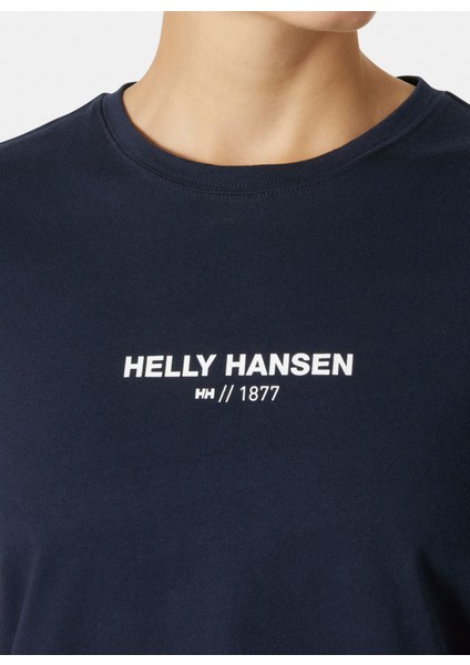 HHA.54591_HELLY Hansen W Core T-Shı Lacivert Bisiklet Yaka Normal Düz Kadın T-Shirt fiyatları