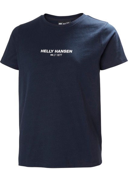 HHA.54591_HELLY Hansen W Core T-Shı Lacivert Bisiklet Yaka Normal Düz Kadın T-Shirt fırsatları