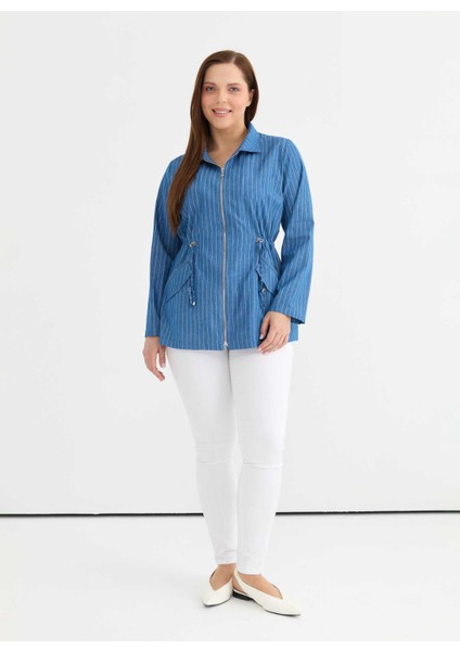 Normal Indigo Kadın Ceket 25YSL1486-BB