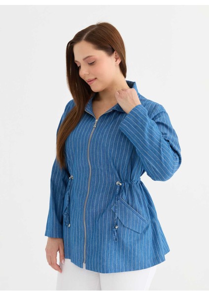 Normal Indigo Kadın Ceket 25YSL1486-BB modelleri