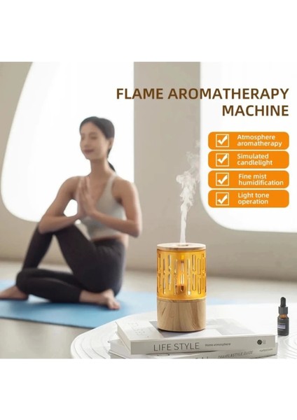 Mum Işığı Görünümlü Taşınabilir 125ML Kapasiteli Işıklı Aroma Yayıcı Hava Nemlendirici modelleri