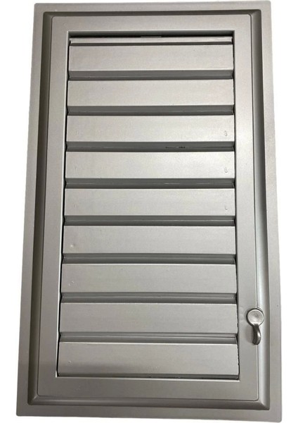 Plastik Menfez 25X45 Gümüş Banyo Wc Havalandırma
