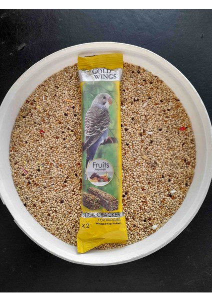 Karışık Muhabbet Kuşu Yemi 3 kg Karışık Yem ( 2'li Kraker Hediye)