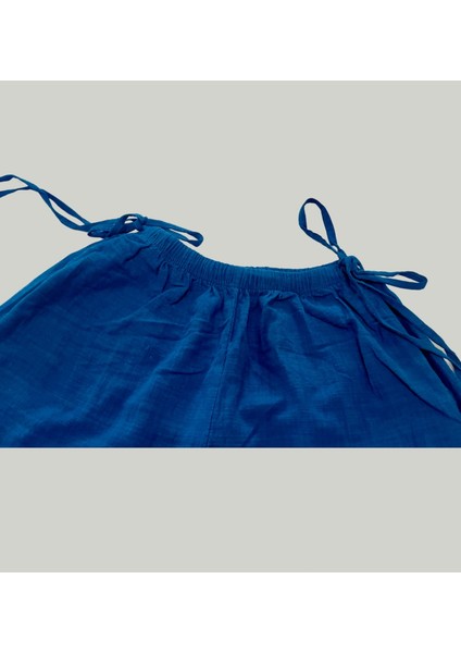 Kadın Yazlık %100 Keten Bol Paça Pantolon – Yandan Bağcıklı, Rahat ve Bol Kesim modelleri