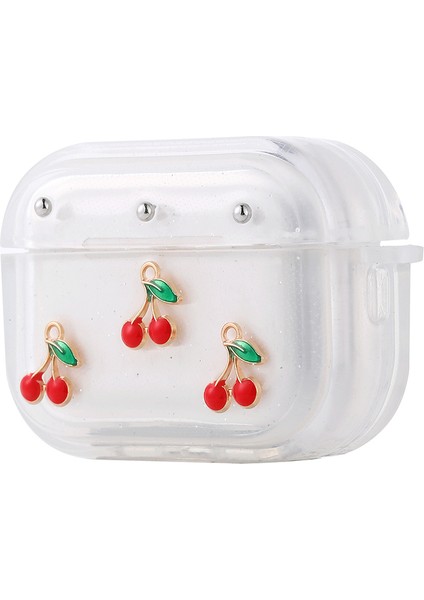 Airpods Pro 2 Airbag 44 Airbag Tasarımlı Simli Şeffaf Kutup Kılıf
