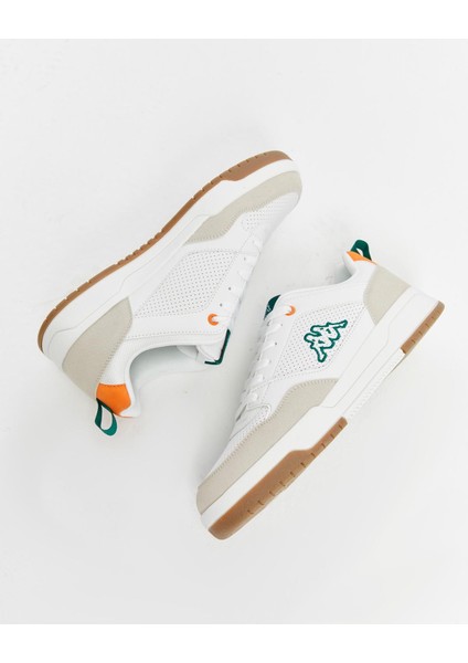 Manis Erkek Beyaz-Turuncu Regular Fit Sneaker