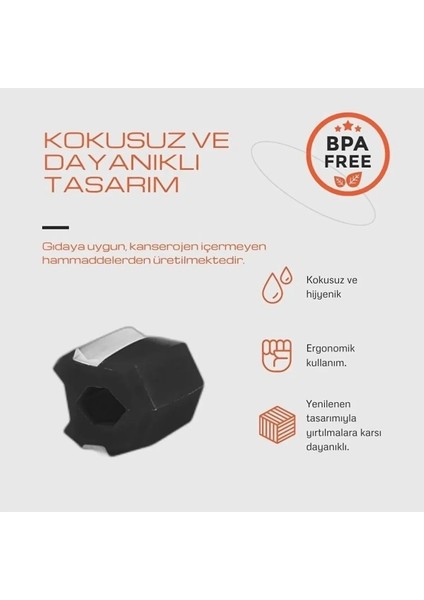 Çene Topu Boyun Kası ve Çene Kası Şekillendirici Yüz Kası Egzersiz Topu Gıdı Giderici Egzersiz Top