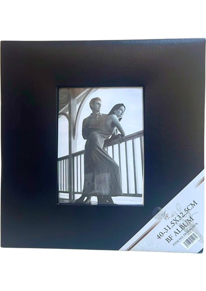 Yapışkanlı Ithal Fotoğraf Albümü - 20 Yaprak 31,5X32,5 Cm-Siyah