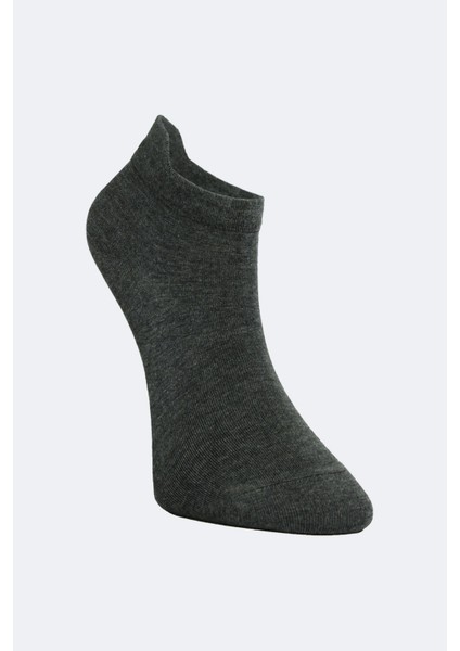 3'lü Gri Tonları Özel Topuk Teknolojili Viskon Kadın Patik Çorap modelleri