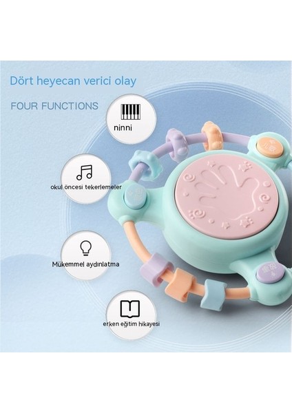 Janjon Star Bebek Müzik El Alkış Davul Bebek ve Yürümeye Başlayan Çocuk Hafif Alkış Davul Boncuklu El Egzersizi Erken Eğitim Hikai Eğitici Oyuncak (Yurt Dışından) fiyatları