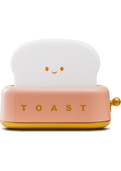Tost Ekmeği Makinesi Gece Lambası Yaratıcı Yatak Odası Başucu Şarj Edilebilir Zamanlama Kapalı Işık ile LED Masa Lambası (Yurt Dışından)