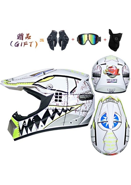 Motosiklet Kaskı Dağ Bisikleti Tam Kask Arazi Kaskı Küçük Hafif Arazi Kaskı Kask, Gelişmiş Koruma (Yurt Dışından)