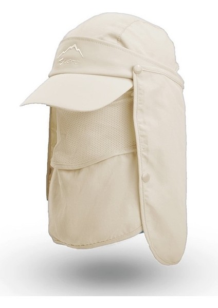 Çok Fonksiyonlu Güneş Şapkası Açık Gri (Yurt Dışından)