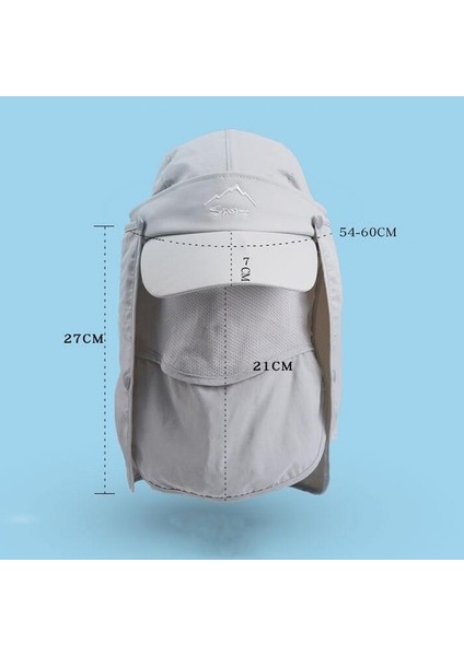 Çok Fonksiyonlu Güneş Şapkası Açık Gri (Yurt Dışından) fiyatları