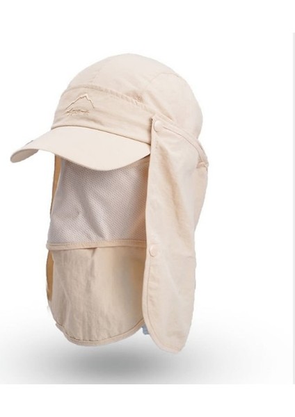 Güneş Önleyici Uv Korumalı Şapka - Açık Gri (Yurt Dışından)