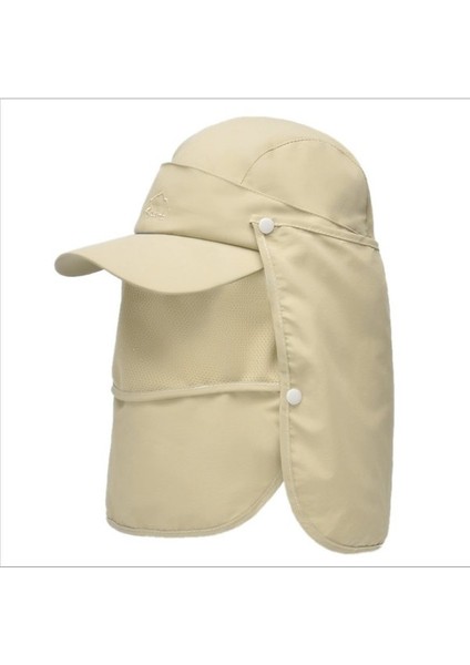 Güneş Önleyici Uv Korumalı Şapka - Açık Gri (Yurt Dışından)