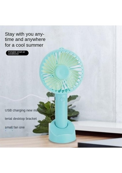 1000 Mah Plastik Elle Tutulan Fan, Şarj Edilebilir Taşınabilir Usb, Öğrenci Yurtta Küçük Fan Uygundur (Yurt Dışından) fırsatları