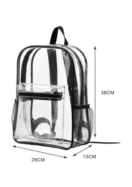 Şeffaf Pvc Sırt Şık Büyük Kapasiteli Öğrenci Çantası (Yurt Dışından) indirimleri