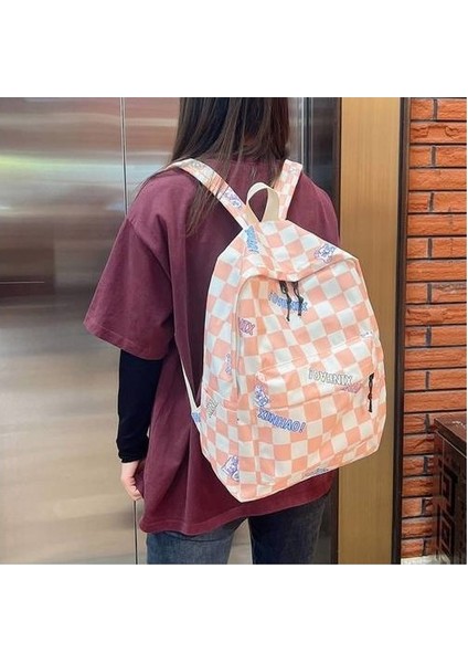 Büyük Kapasiteli Okulkoreli Versiyonu Kız Öğrenci Ortaokul Japon Kız Ekose Sırt Lise Sırt Çantası (Yurt Dışından) fiyatları