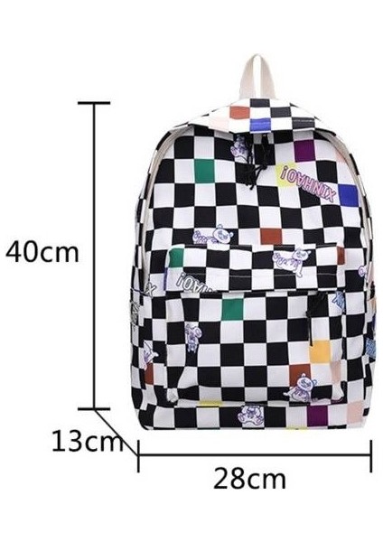 Büyük Kapasiteli Okulkoreli Versiyonu Kız Öğrenci Ortaokul Japon Kız Ekose Sırt Lise Sırt Çantası (Yurt Dışından) fırsatları