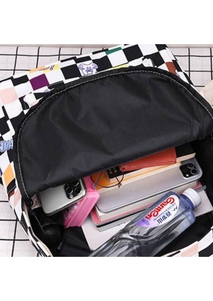 Büyük Kapasiteli Okulkoreli Versiyonu Kız Öğrenci Ortaokul Japon Kız Ekose Sırt Lise Sırt Çantası (Yurt Dışından) indirimleri