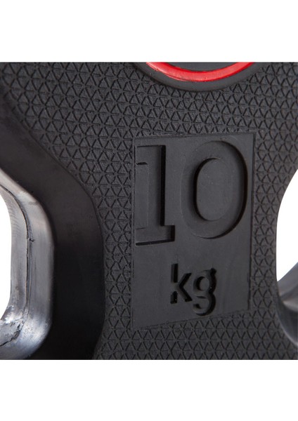 Corength Kas Geliştirme Diski - Kauçuk - Tutacaklı - 28 mm - 10 kg
