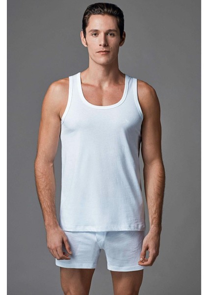 6 Adet Erkek Atlet %100 Pamuk