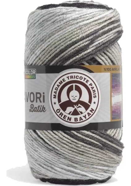 1 Adet Favori Batik El Örgü İpliği 100 gr 904