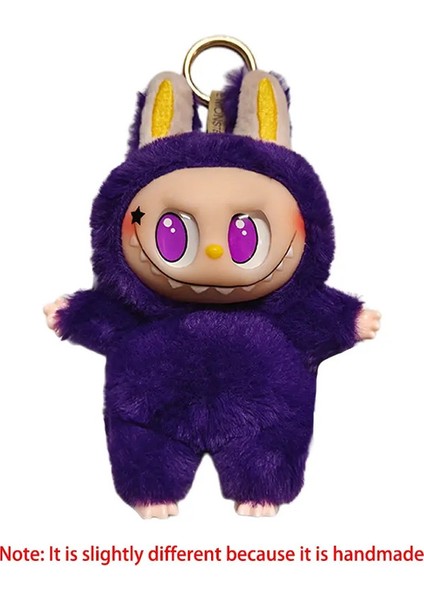 Monster Rainbow Labubu Peluş Bebek Şanslı Çanta Serisi Macaron Kawaii Labubu Kolye Doğum Günü Hediyesi Çin Yüksek Kalite Replik Renk: Mor Yok Kutu (Yurt Dışından)