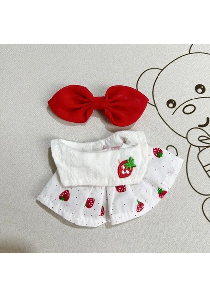 17CM Labubu Idol Bebekleri Peluş Bebek Çilek Etek Sevimli Giyim Kapüşonlu Bebek Kıy Aksesuarları Yok Kore Kpop Exo Kızlar Hediyeler: 10/beden: Sadece Kıyler (Yurt Dışından)