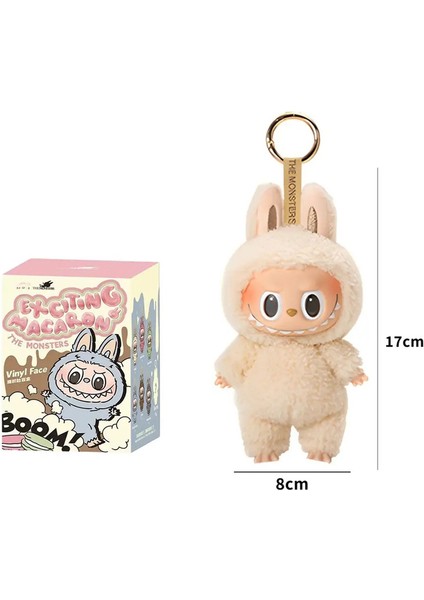 2025 Yeni Sıcak Sevimli Labubu Canavarlar Şanslı Çanta Oyuncaklar Kardiyak Macaron Kawai Tahmin Torbası Figür Modeli Anahtarlık Sürpriz Hediyeler Toys Renk: Kutu (Yurt Dışından)