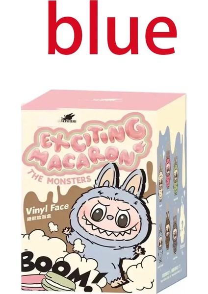 2025 Labubu Canavarlar Kalp Atışı Macaron Emaye Şanslı Çantasu Pvc Figürin Masa Masası Kawaii Bebek Çocuk Noel Hediyesi: Mor (Yurt Dışından)