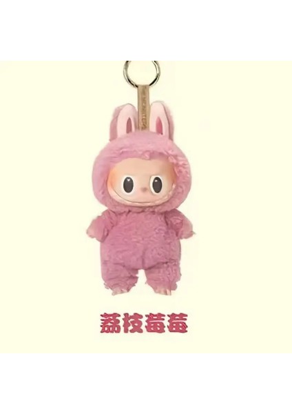 17CM Labubu Panda Mentor Serisi Şanslı Çanta Vinil Bebek Düzenli Süs Keychain Toplanan 1: 1 Çoğaltma Yüksek Kaliteli Doğuş Günü Hediye Renk: Lychee (Yurt Dışından)